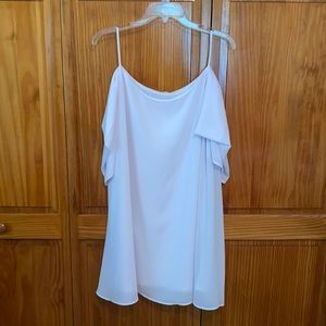 Women’s, white XL off the shoulder dress.